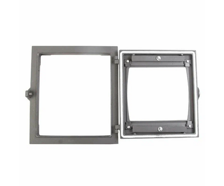 Дверка для печи топочная крашеная без стекла ДТГ-8БС Кижи-2 290х325 мм РЛК Фотография_2