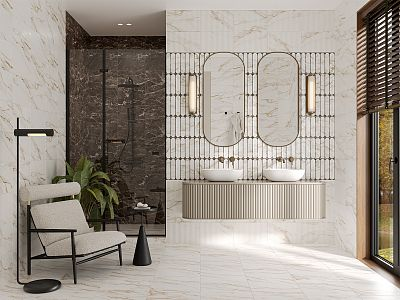 Керамогранит 01 Капелла белый 400х400х8 мм 1-й сорт Фотография_1