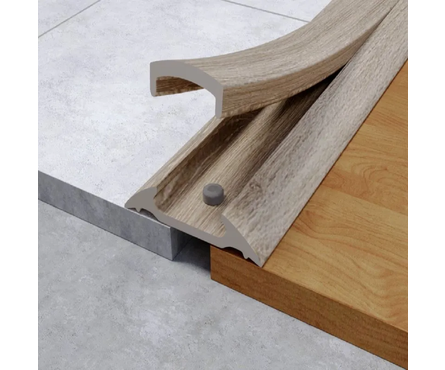 Порог с монтажным каналом 42х900 мм дуб беленый Фотография_2