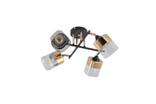 Люстра XА1620B/4 BK+FGD черный/золото 4*60 вт d 430 HN25 РОСТОК