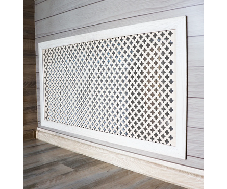 Экран для радиатора Готико Белый 900х600 мм STELLA Фотография_3