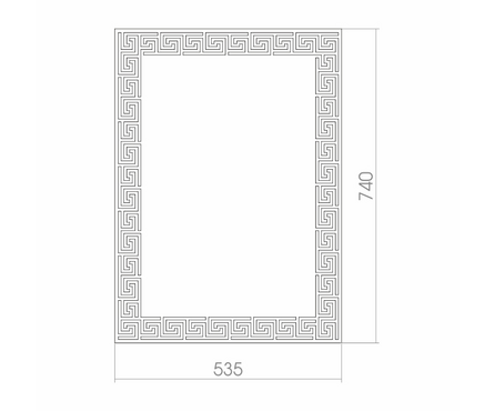 Зеркало 535х740 мм Каир без полки MIXLINE Фотография_1