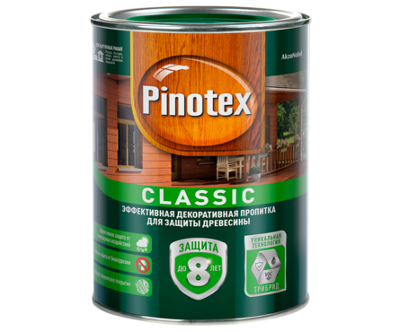 Пропитка Pinotex Classic для наружных работ, прозрачная (2.7 л) Фотография_0