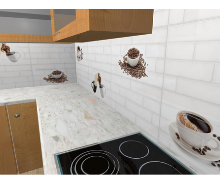 Декор Брик 1 белый 300х600х9 мм 1-й сорт Фотография_1