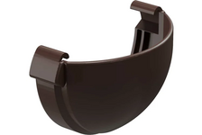 Заглушка желоба Дёке LUX (шоколад) 