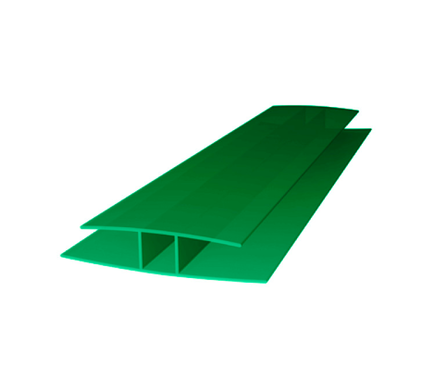 Профиль соединительный Н (НР), 10 мм, зеленый (6 м) Фотография_0