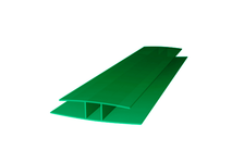 Профиль соединительный Н (НР), 10 мм, зеленый (6 м)