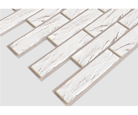 Панель ПВХ РЕГУЛ Кирпич Лофт белый 0.4 мм, 985х500 мм (0.4925 м²) Фотография_1