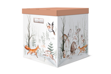 Коробка картонная для хранения 31х31х31 см с крышкой белая FOREST FRIENDS