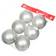 Набор шаров SY16-20 матовые серебряные, диаметр 8 см (6 шт) Фотография_0