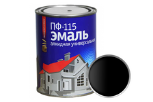 Эмаль универсальная ПФ-115 черная СЛЗ 0.8 кг