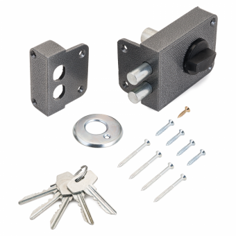 Замок накладной ЗН 1-3С серебро СТАНДАРТ Фотография_1