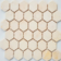 Мозаика Caramelle Mosaic Pietrine Hexagonal Crema Marfil MAT hex матовая, 292х298 мм, чип 18х30 мм Фотография_0