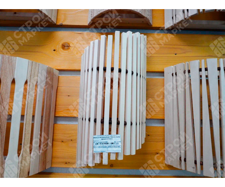 Абажур настенный для бани и сауны фигурный липа Фотография_1