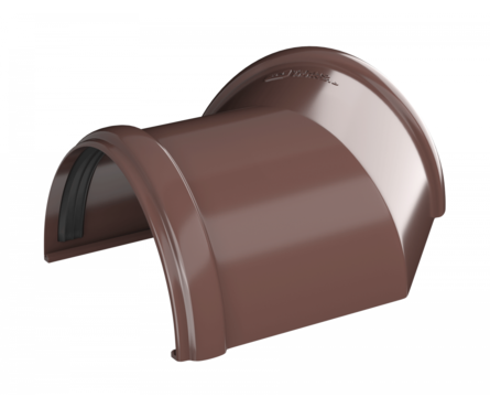 Угол желоба 135° ТехноНИКОЛЬ ПВХ, коричневый Фотография_2