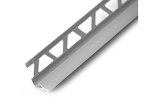 Угол ПВХ для плитки внутренний 10-9х2500 мм светло-серый ИДЕАЛ
