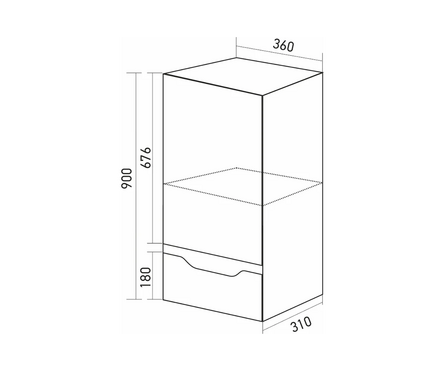 Полупенал Виктория 36 универсальный (ПВХ) Фотография_3