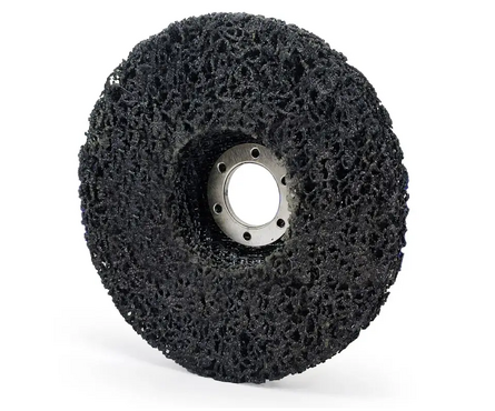 Круг зачистной обдирочный БАЗ нетканный, для снятия ржавчины, черный (коралловый), 125х22 мм Фотография_2