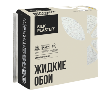 Жидкие обои Silk Plaster Ecoline 755 - 0.8 кг расход на 3.5-4 м² кол-во воды 5 л Фотография_2