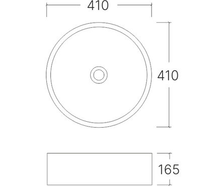 Умывальник на столешницу 410х410х165 мм A091WBG EVA GOLD Фотография_3