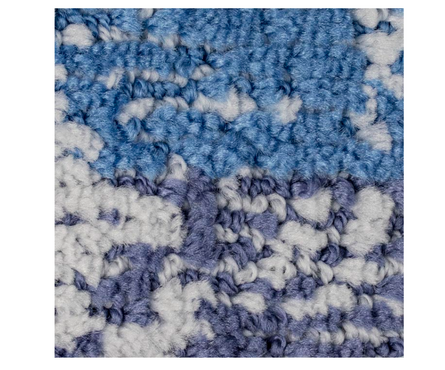 Коврик для ванной 50x80 см Silver синяя зебра САНАКС Фотография_2