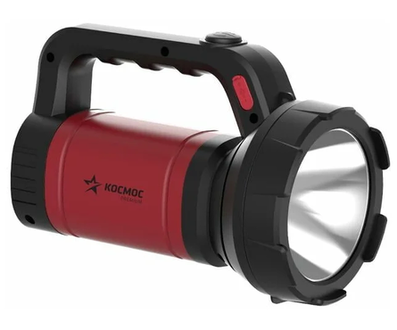 Фонарь-прожектор КОСМОС PREMIUM, 5Вт LED, литиевый аккумулятор 2400мАч, 2 режима работы Фотография_0