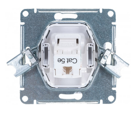 Розетка RJ45 белая компьютерная ATLAS (Schneider Electric) Фотография_1