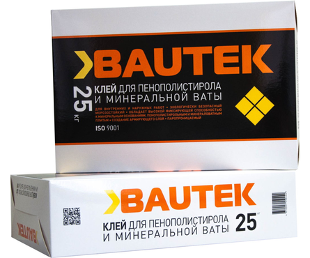 Клей BAUTEK для пенополистирола и минеральной ваты 25 кг  Фотография_0