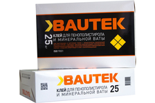 Клей BAUTEK для пенополистирола и минеральной ваты 25 кг