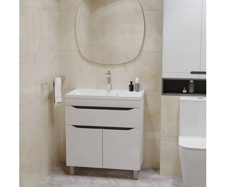 Тумба для ванной Лайн 80 с умывальником Fest-80 (ПВХ) Фотография_2