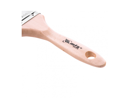 Кисть плоская Matrix Евро 4 натуральная щетина, деревянная ручка, 100 мм Фотография_1