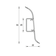 Плинтус для пола Идеал Комфорт К55 Махагон/346 (2.5 м) Фотография_1