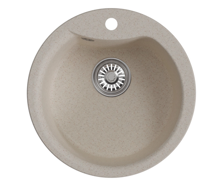 Мойка D48 круглая бежевая GM12 MIXLINE Фотография_1