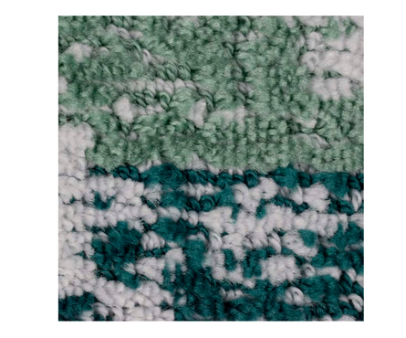 Коврик для ванной 50x80 см Silver бирюзовый зебра САНАКС Фотография_2