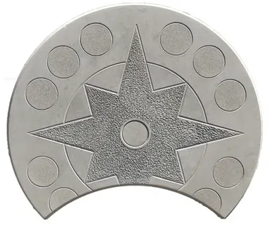 Плитка тротуарная Звезда 50х35х5 см Серая (6 шт/1 кв.м) Фотография_0