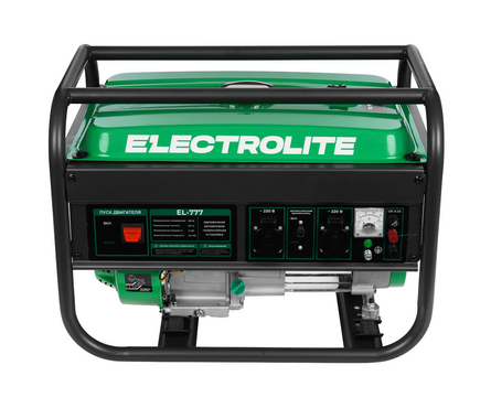 Генератор бензиновый 3.5 кВт 220В бак 15 л ручной стартер EL777 ELECTROLITE Фотография_2