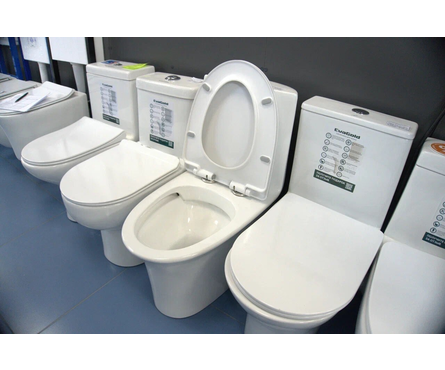 Унитаз-монолит EVA GOLD SM9612, безободковый ДП с быстрым съемом (с гофрой и подводкой) Фотография_4