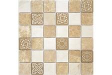 Мозаика Caramelle Mosaic Art Stone Pietra Mix 1 матовая, 300х300х8 мм, чип 48х48 мм
