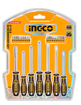 Набор отверток и бит 27 предметов INGCO Фотография_1