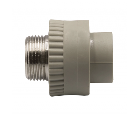 Муфта PPR комб. наруж 20х3/4 серый Фотография_1