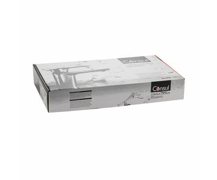 Смеситель для кухни однорычажный высокий гусак графит 8954 Фотография_2