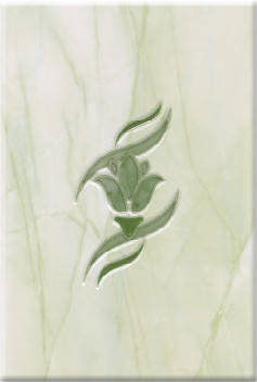 Елена зеленый декор Лотос 200х300 (1 уп. 10шт) 1сорт Фотография_0