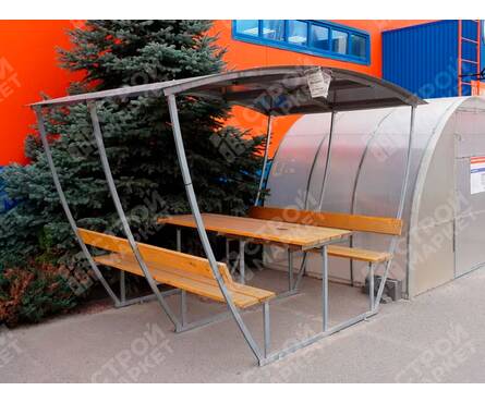 Беседка «Садовая» (каркас без поликарбоната) Фотография_1