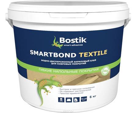 Клей BOSTIK SMARTBOND TEXTILE для ковролина, 6 кг Фотография_0