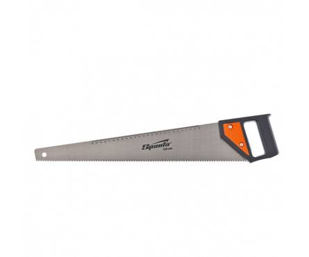 Ножовка по дереву SPARTA, 500 мм, 5-6 TPI, каленый зуб, линейка, пластиковая рукоятка  Фотография_0