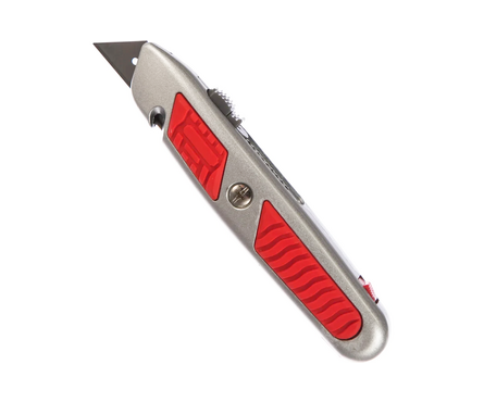 Нож 18 мм трапеция, мет. корпус, отделение для лезвий MATRIX (для линолеума в т. ч.) Фотография_1