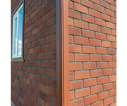 Фасадная плитка HAUBERK Кирпич терракотовый 2 м²/уп ТЕХНОНИКОЛЬ Фотография_4
