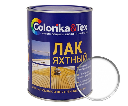 Лак яхтный Colorika&Tex глянцевый 0.8 кг Фотография_0