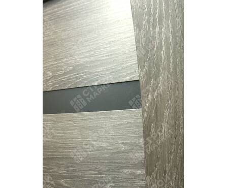 Дверь межкомнатная Лайт Шале Графит 7/11 со стеклом черный лак 900х2005 мм Фотография_3