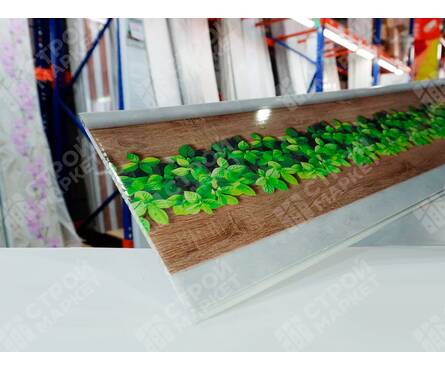 Панель ПВХ Люкс Грей Лиана 250x2700x8 мм (0.675 м²) Фотография_2